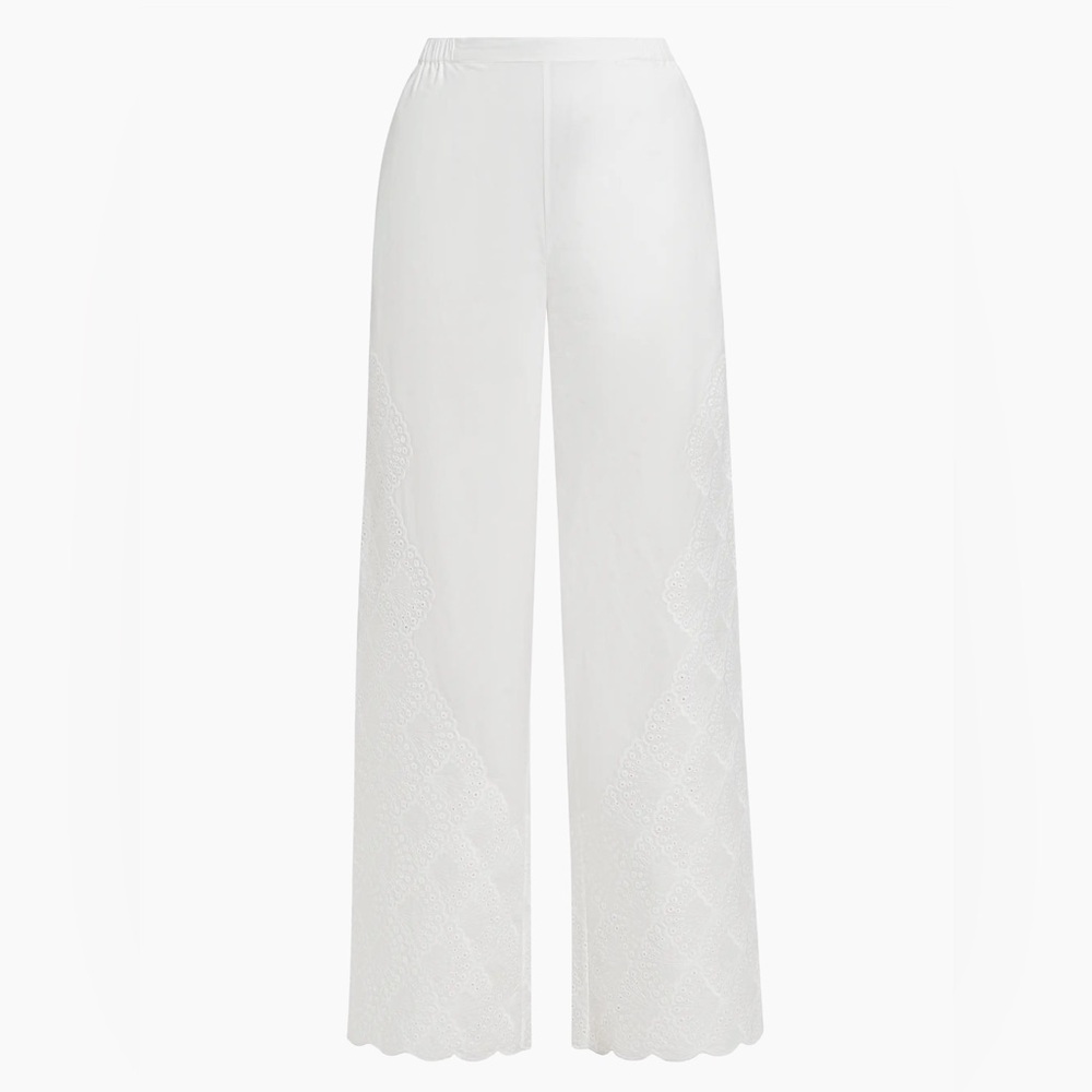 LOULOU STUDIO NWT Dulche Broderie Anglaise Pants M Medium - Picture 3 of 11